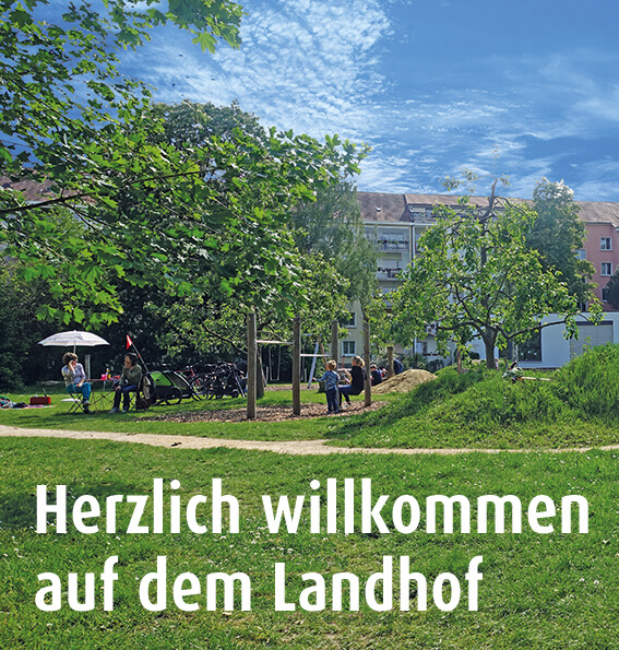 Titelbild Broschüre 2021 "Herzlich willkommen auf dem Landhof" des Verein Landhof